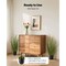 Artificial Cattail Grass 2 PCS, 35" Faux Green Plant for Home and Garden
